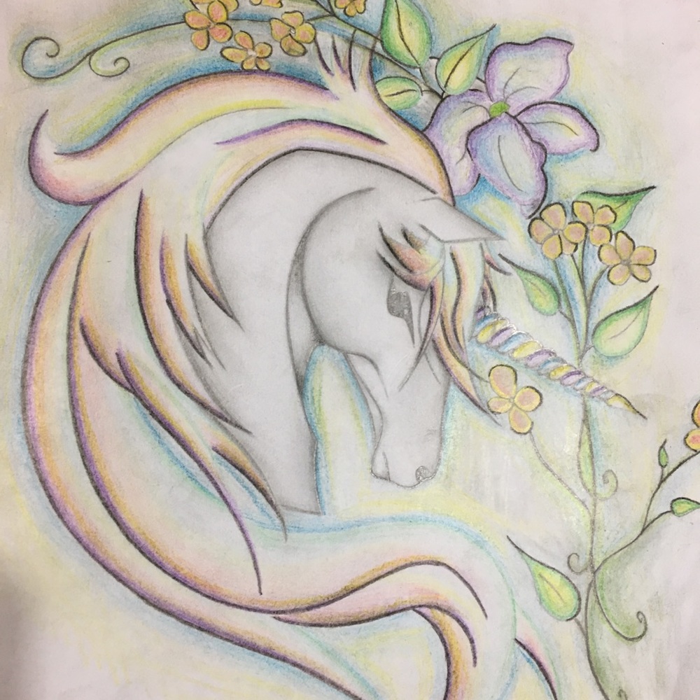 Hand drawn unicorn
